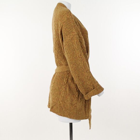 Whistles Oversized Cable Knit Wool Blend Cardigan - Picture 5 of 5